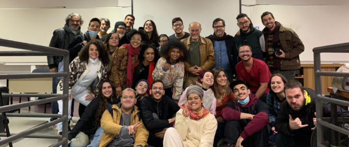 Prof. Ismar de Oliveira Soares conta sobre o futuro da Educomunicação em visita à turma de calouros da licenciatura na ECA/USP