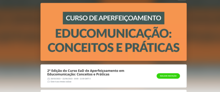 Com apoio do NCE/USP, ABPEducom realiza 2ª edição do curso online de aperfeiçoamento em Educomunicação