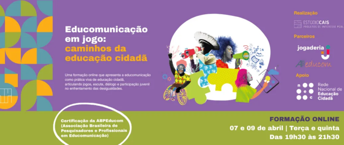 Oficina online “Educomunicação em jogo” discute caminhos para fortalecer a educação cidadã entre juventudes